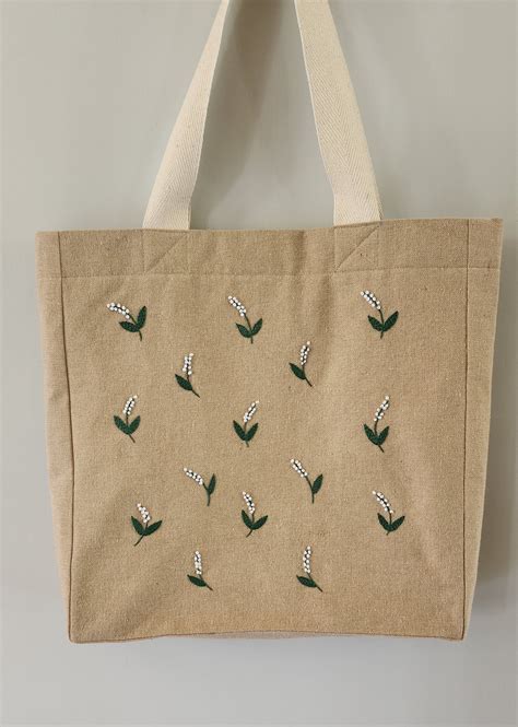Ikali - Snow Drops - Hand-embroidered Tote – Darjeeling Connection