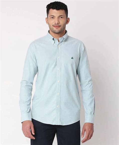 Non-Iron Oxford Polo Button-Down Collar Solid Regular Fit Sport Shirt