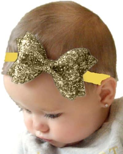 Babymoon Glittering Bow Hairband For Baby Girl | Hair Accessories For ...