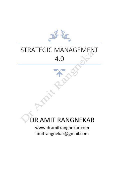 Strategic Management 40 porters model every - Studocu