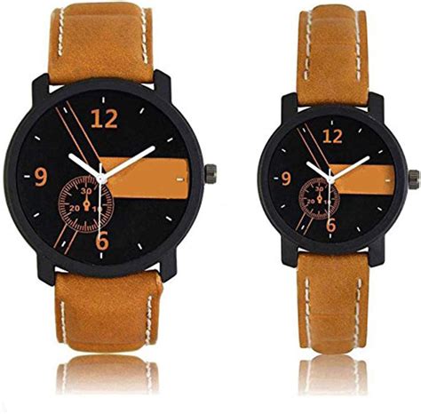 Acnos® Premium Super Quality Black dial Silver Steel Chain Watch for ...