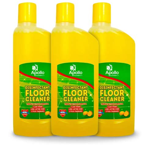 Apollo Pharmacy Disinfectant Floor Cleaner, 1200 ml (3x400 ml) Price ...