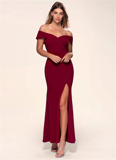Buy burgundy dresses - In stock