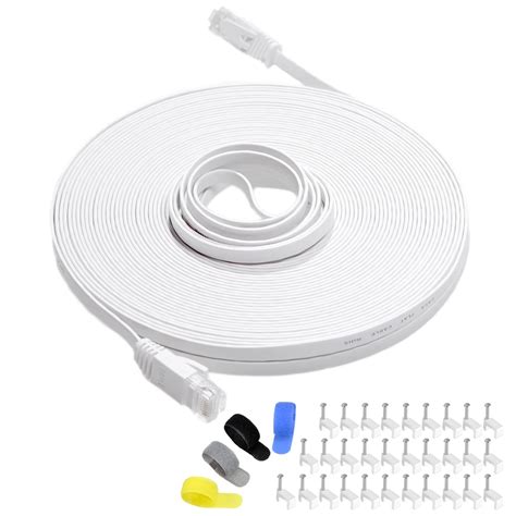Cat 6 Ethernet Cable 75 ft (at a Cat5e Price but Higher Bandwidth) Flat ...