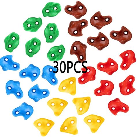 Buy Brizi Living Multi-Color Rock Climbing Holds for Kids and Adults ...