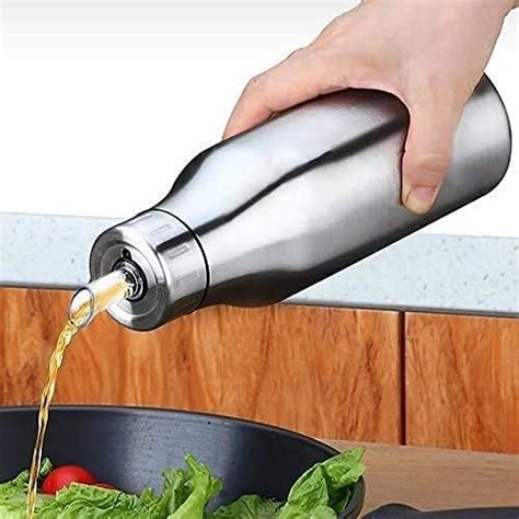 ATROCK® Stainless Steel Oil Dispenser 1 Liter (1000ml) | Oil Container ...