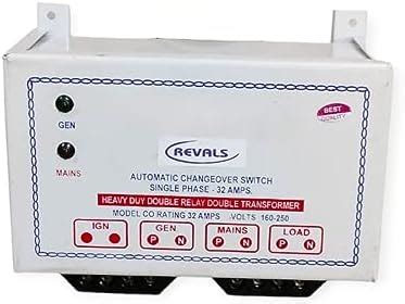 REVALS Automatic Changeover Switch 32 Amp | single Phase Input Supply ...