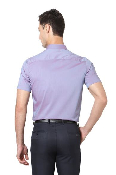 Buy Men Purple Regular Fit Half Sleeves Casual Shirt Online - 209462 ...