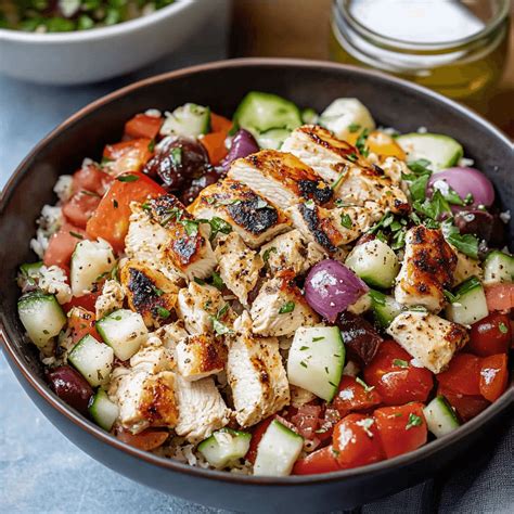 Delicious Greek Chicken Bowl Recipe