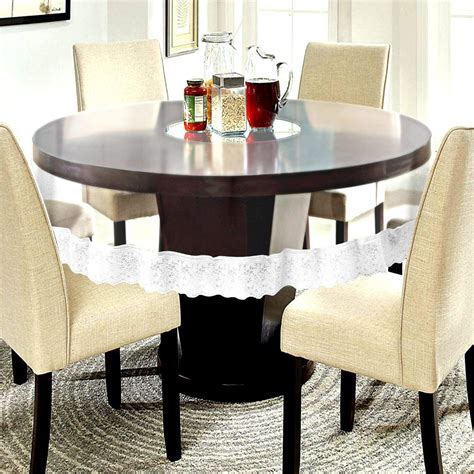 Buy Kuber Industries Tea Table Cloth|Round Table Cover | PVC Golden ...