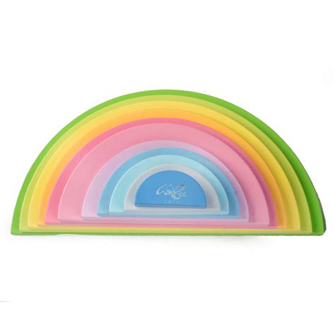 Pastel Rainbow Semicircle 12 Pc Set | Woodbee Toys – WoodBee Toys