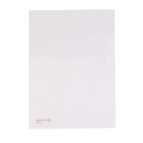 Worldone Clear L Folder, Made of fine Virgin 140 Micron, Ideal for Kee ...