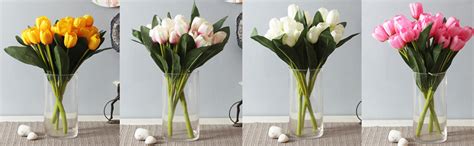 Buy Fourwalls Beautiful Artificial Polyester and Plastic Tulip Flower ...
