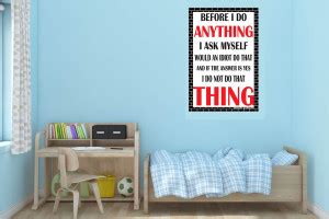 Impressive Quotation Wall Sticker Poster|Lifestyle Series|Decorative ...