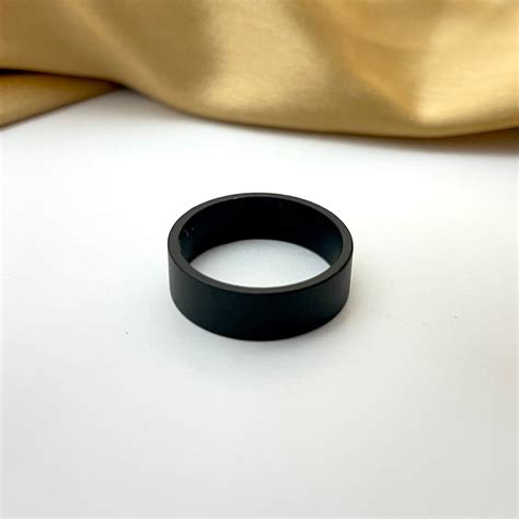 Oralia Black Band Ring Finger Ring,Thumb Ring For Men,Boys– Oralia India