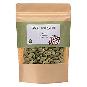 Seeds and Hands Wayanad 7mm+ Green Cardamom/Elaichi Whole [No ...