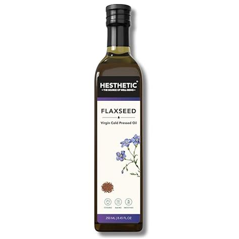 HESTHETIC Virgin Cold Pressed Flaxseed (Alsi) Oil | 100% Pure & Natural ...