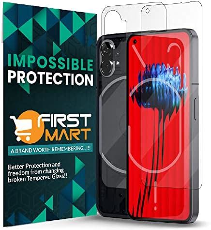 FIRST MART Front and Back Tempered Glass for Nothing Phone (1) (6.55 ...