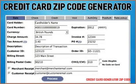 Image result for Credit Card Numbers with Zip Code