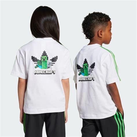 adidas x Minecraft Tee Kids - White | adidas India