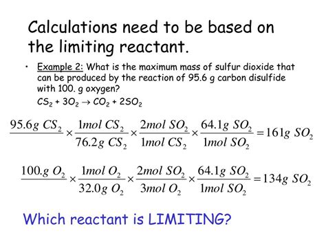 Calculating Limiting Reactant Problems 的图像结果