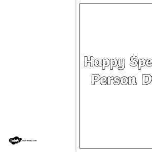 Special Person Day Card