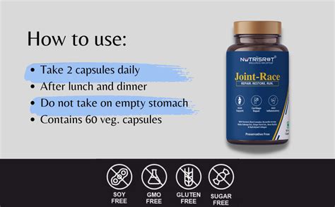 NUTRISROT Joint-Race Ayurvedic Supplement for Pain Relief & Cartilage ...