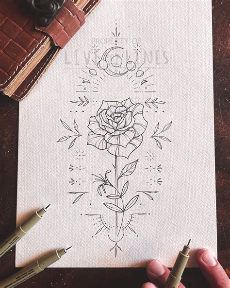 Rose birth flower tattoo - Bronctattooaus.com