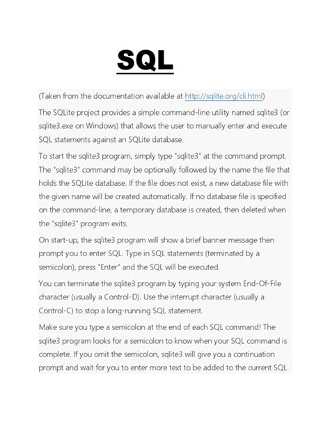 Image result for SQLite Documentation