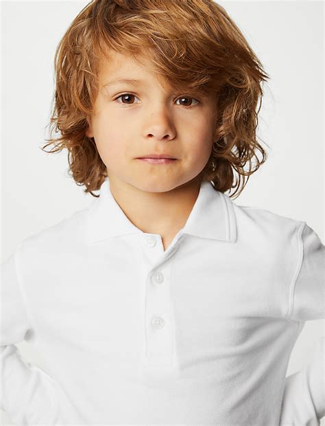 Buy 2Pk Unisex Easy Dressing Polo Shirts at Marks & Spencer