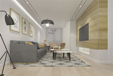 现代黑白灰 - 现代风格两室一厅装修效果图 - 悠悠软装搭配设计设计效果图 - 躺平设计家