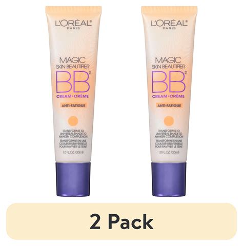 (2 pack) L'Oreal Paris Magic Skin Beautifier BB Cream, Anti-Fatigue, 1 ...