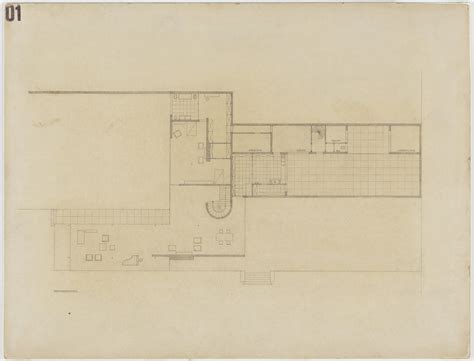 Ludwig Mies van der Rohe. Gericke House Project, Wannsee-Berlin ...