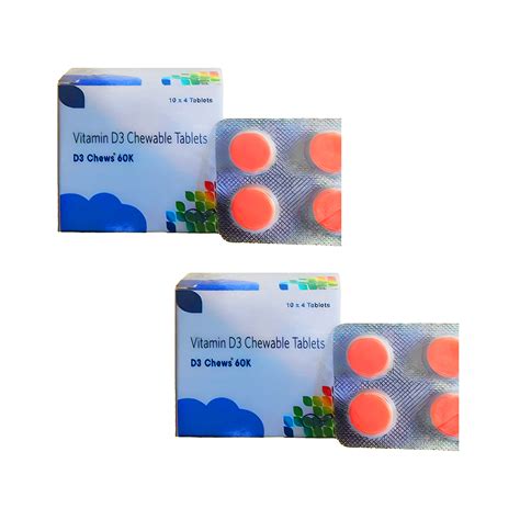 Walton Life Care Science Vitamin D3 Chews Tablets (Vanilla Flavour ...