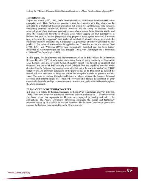 Balanced Scorecard Case Study 的图像结果