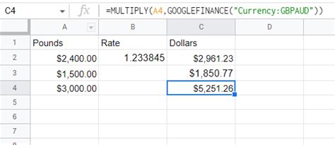 Sheets Currency Conversion 的图像结果