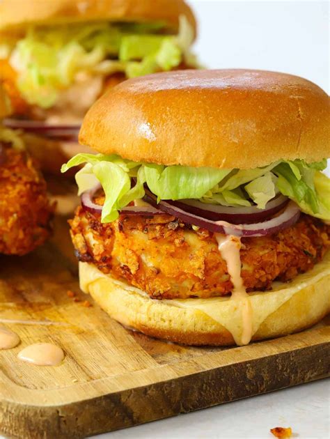 Crispy Chicken Burgers {with Hot Honey Mayo} – All American Holiday
