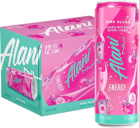 Amazon.com : Alani Nu PINK SLUSH Sugar Free Low Calorie Energy Drinks ...