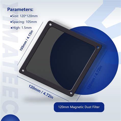 Buy Dust Filter PC 120mm for Computer Cooler Fan/PSU/Routers Nylon 80 ...