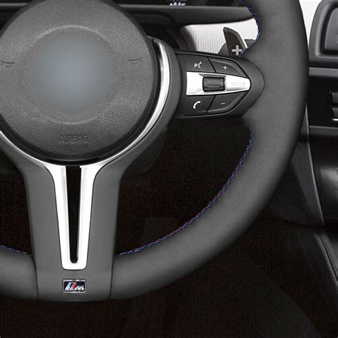 Buy Hágalo usted mismo cubierta de volante envoltura de gamuza para BMW ...