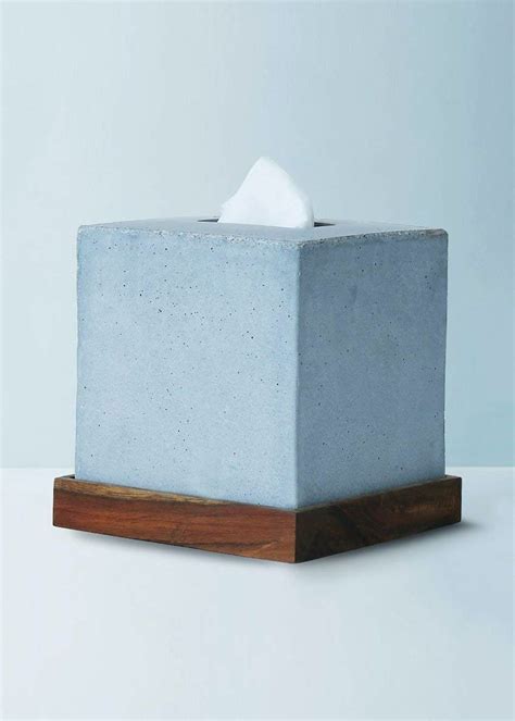 Get Concrete Handcrafted Square Paper Facial Tissue Box Cover Holder ...