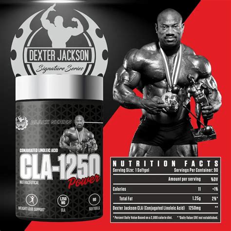 Dexter Jackson Black Series CLA-1250 – 90 Softgels – Mk Protein Star