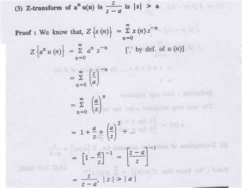 Problems based on Z-transform of some basic functions - Examples