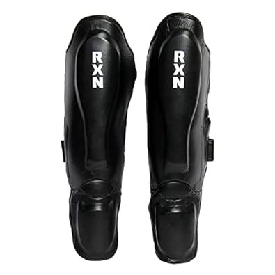 Buy RXN Leather Shin Guard for MMA Muay Thai Kick Boxing Taekwondo ...