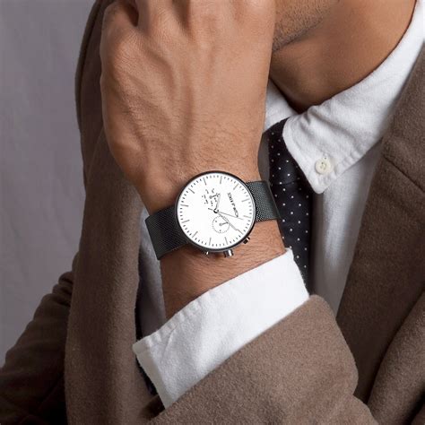 Shop online Miami White Dial Black Mesh Strap Watch by Joker and Witch ...