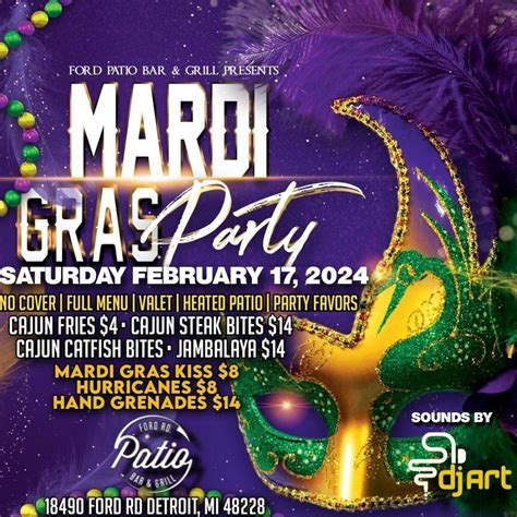 Ford Patios 6th Annual Mardi Gras Party!, Ford Rd Patio Bar & Grill ...