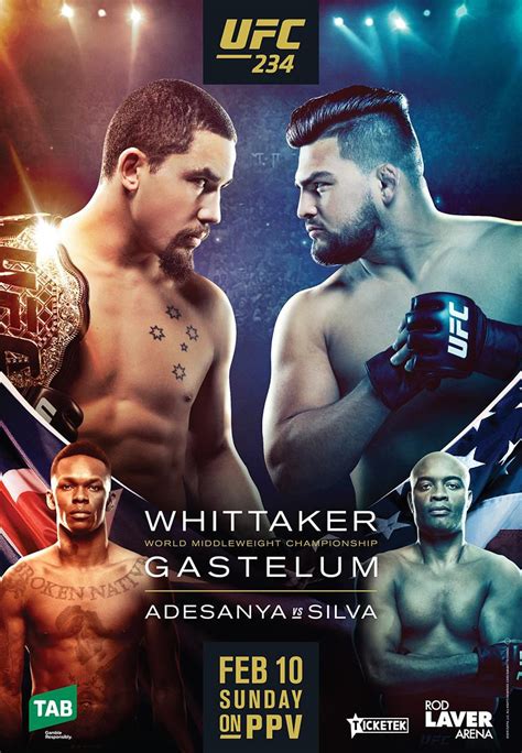 UFC releases official poster for UFC 234 - MMA Fighting