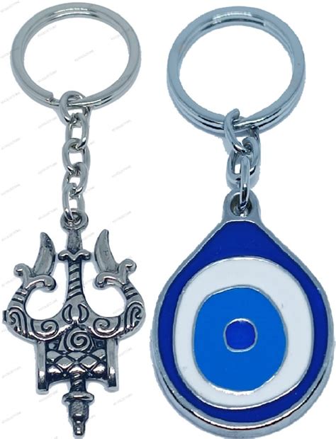 KD COLLECTIONS Evil Eye Keychain & Lord Shiva Shankar Mahadev Om Namah ...