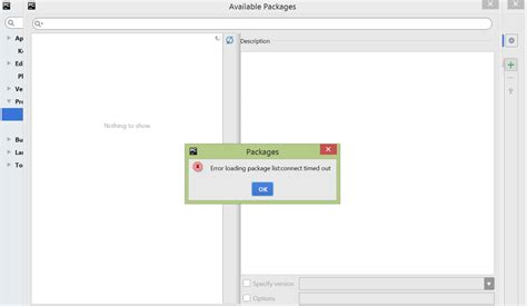 Image result for Error Loading Package List in PyCharm