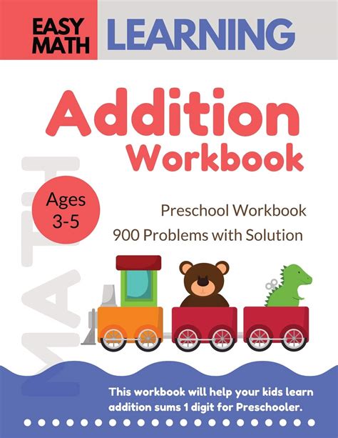 Buy Addition Workbook: Easy Math Learning : 30 Days Challenge for 3-5 ...